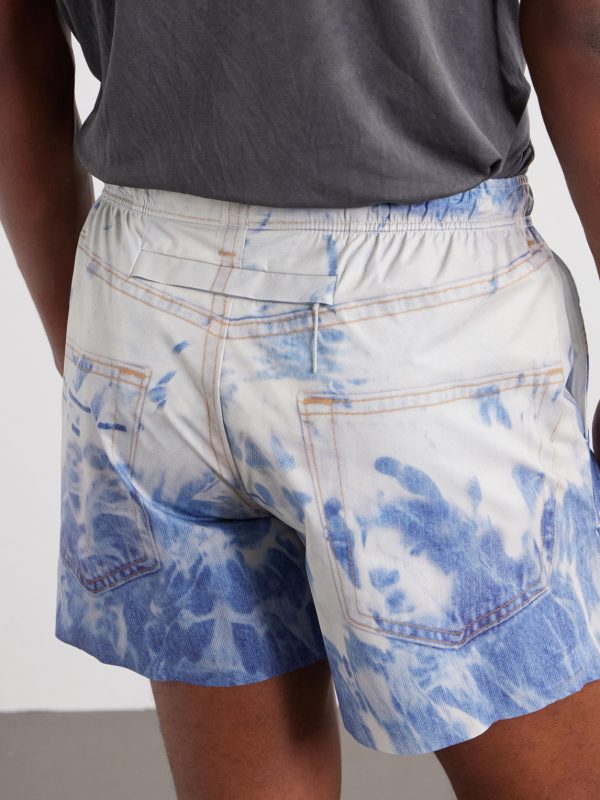 Straight-Leg 5" Logo-Appliquéd Printed PeaceShell™ Shorts - CU Straight-Leg 5" Logo-Appliquéd Printed PeaceShell™ Shorts - CU