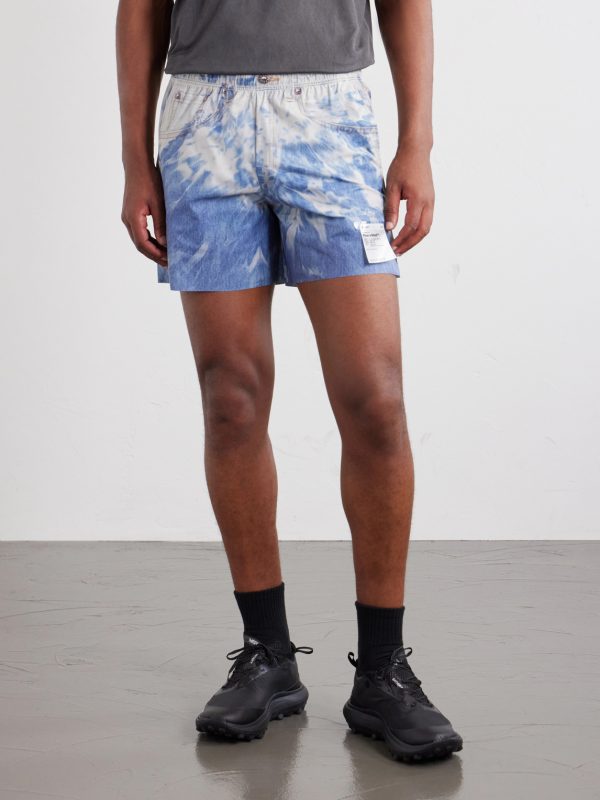 Straight-Leg 5" Logo-Appliquéd Printed PeaceShell™ Shorts - FR Straight-Leg 5" Logo-Appliquéd Printed PeaceShell™ Shorts - FR