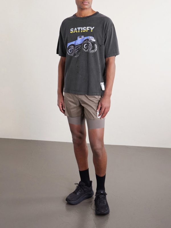Logo-Print Distressed MothTech™ Cotton-Jersey T-Shirt - OU Logo-Print Distressed MothTech™ Cotton-Jersey T-Shirt - OU