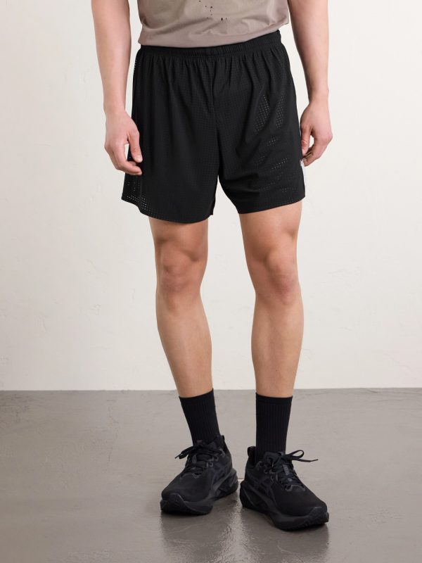 Straight-Leg Logo-Appliquéd 5" Space‑O™ Shorts - FR Straight-Leg Logo-Appliquéd 5" Space‑O™ Shorts - FR