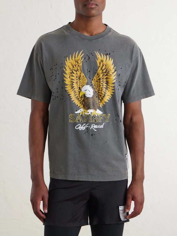 Logo-Print Distressed MothTech™ Cotton-Jersey T-Shirt - FR