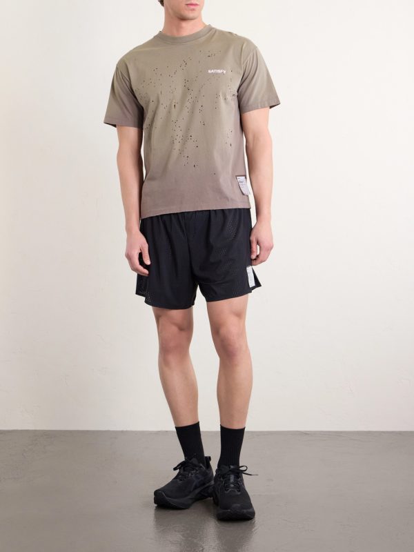 Logo-Print Distressed MothTech™ Organic Cotton-Jersey T-Shirt - OU