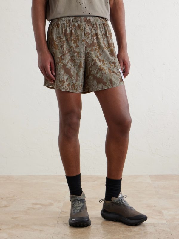 Straight-Leg Logo-Appliquéd 5" Space‑O™ Shorts - FR