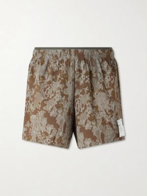 Straight-Leg Logo-Appliquéd 5" Space‑O™ Shorts Straight-Leg Logo-Appliquéd 5" Space‑O™ Shorts