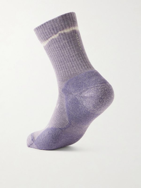 Stretch Merino Wool-Blend Socks - BK Stretch Merino Wool-Blend Socks - BK