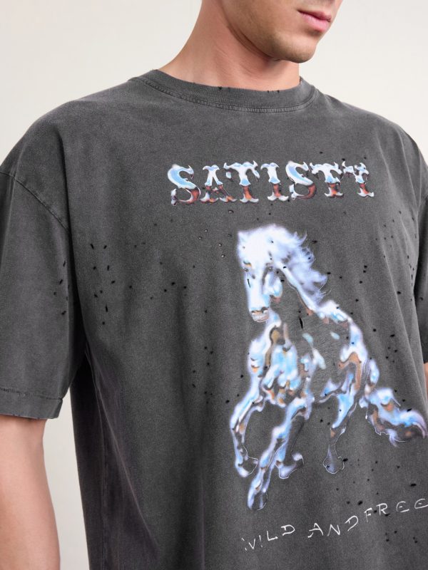 Logo-Print Distressed MothTech™ Organic Cotton-Jersey T-Shirt - CU