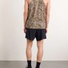 Embellished Logo-Appliquéd Space-O™ Mesh Tank Top - BK