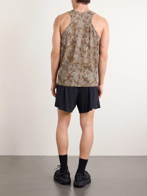 Embellished Logo-Appliquéd Space-O™ Mesh Tank Top - BK