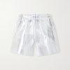 Straight-Leg 5" Logo-Appliquéd Printed PeaceShell™ Shorts
