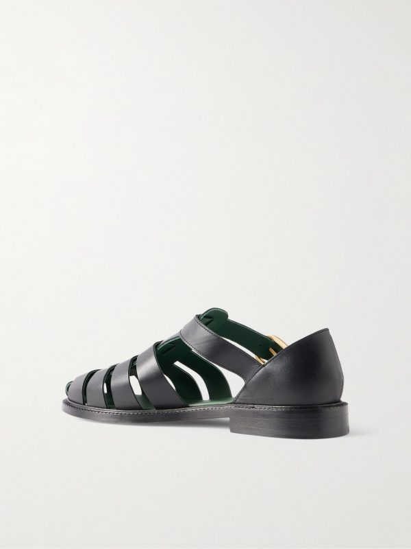 Leather Fisherman Sandals - BK Leather Fisherman Sandals - BK