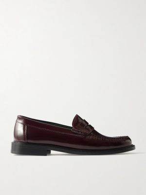 Yardee Polished-Leather Penny Loafers