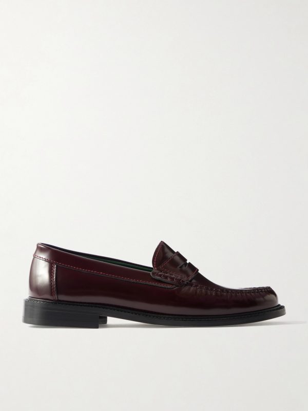 Yardee Polished-Leather Penny Loafers