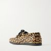 Boatman Leopard-Print Boat Shoes - BK