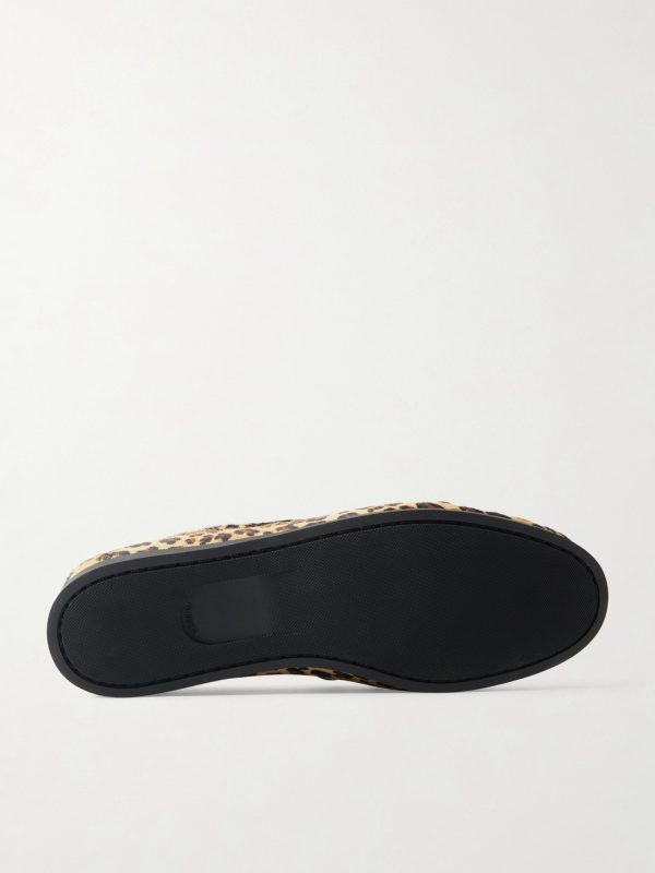Boatman Leopard-Print Boat Shoes - E1