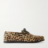 Boatman Leopard-Print Boat Shoes