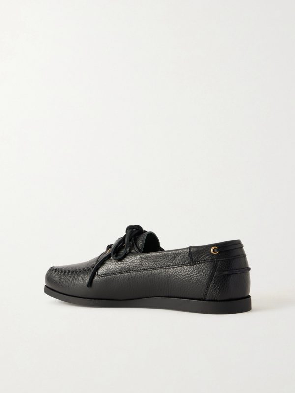 Boatman Full-Grain Leather Boat Shoes - BK Boatman Full-Grain Leather Boat Shoes - BK