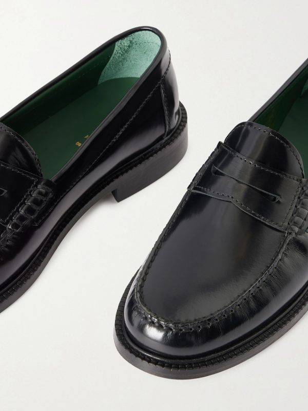 Yardee Polished-Leather Penny Loafers - CU