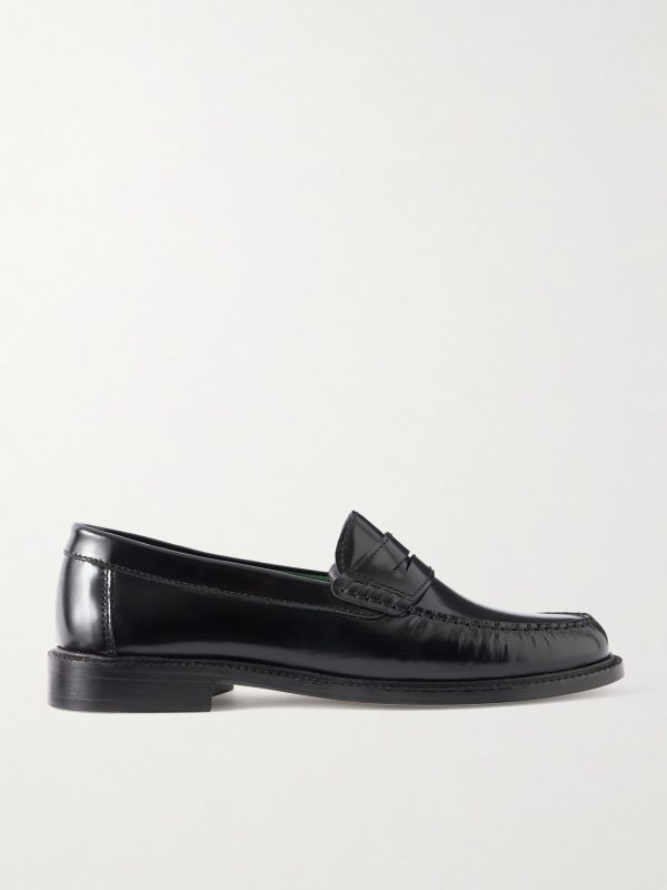 Yardee Polished-Leather Penny Loafers