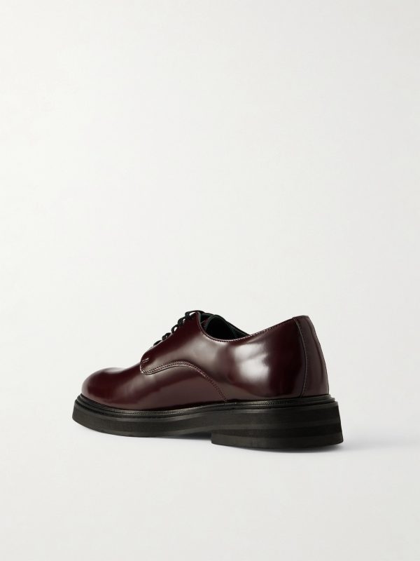 Officer Polished-Leather Derby Shoes - BK Officer Polished-Leather Derby Shoes - BK