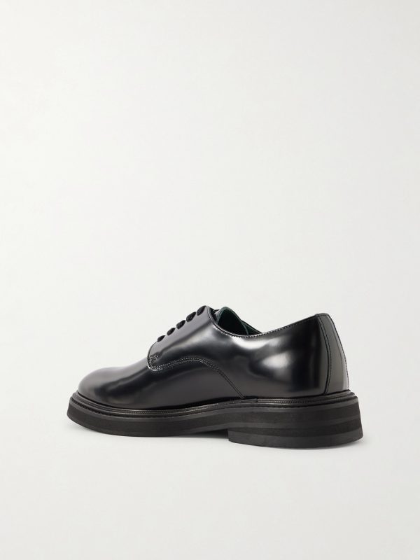 Officer Polished-Leather Derby Shoes - BK Officer Polished-Leather Derby Shoes - BK