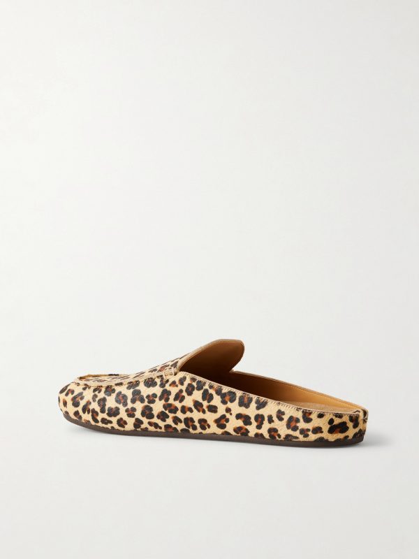Donnie Leopard-Print Pony Hair Loafers - BK Donnie Leopard-Print Pony Hair Loafers - BK