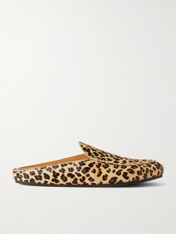 Donnie Leopard-Print Pony Hair Loafers Donnie Leopard-Print Pony Hair Loafers