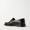 Yardee Snake-Effect Patent-Leather Loafers - BK
