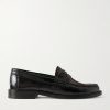 Yardee Snake-Effect Patent-Leather Loafers