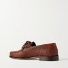 Millo Croc-Effect Leather Boat Shoes - BK Millo Croc-Effect Leather Boat Shoes - BK