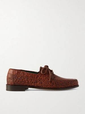 Millo Croc-Effect Leather Boat Shoes Millo Croc-Effect Leather Boat Shoes