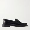 Yardee Lizard-Effect Leather Penny Loafers