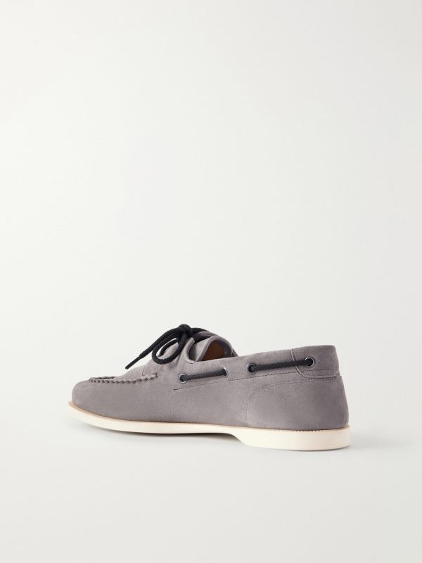 Foil Suede Boat Shoes - BK Foil Suede Boat Shoes - BK
