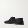 Foil Suede Boat Shoes - BK Foil Suede Boat Shoes - BK