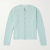 Friends Waffle-Knit Wool and Cashmere-Blend Zip-Up Sweater Friends Waffle-Knit Wool and Cashmere-Blend Zip-Up Sweater