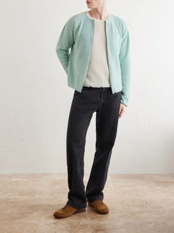 Friends Waffle-Knit Wool and Cashmere-Blend Zip-Up Sweater - OU Friends Waffle-Knit Wool and Cashmere-Blend Zip-Up Sweater - OU
