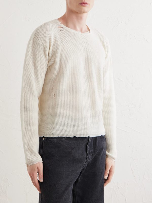 Friends Waffle-Knit Wool and Cashmere-Blend Sweater - FR Friends Waffle-Knit Wool and Cashmere-Blend Sweater - FR