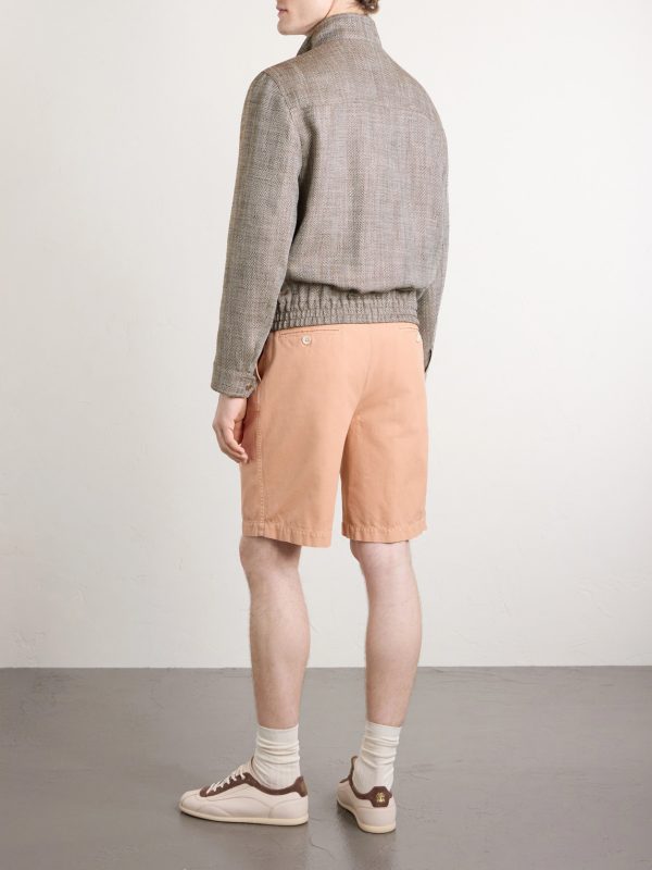Herringbone Bomber Jacket - BK Herringbone Bomber Jacket - BK