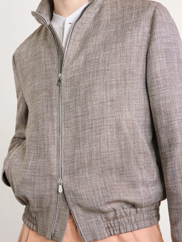 Herringbone Bomber Jacket - CU Herringbone Bomber Jacket - CU