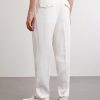 Straight-Leg Cotton and Linen-Blend Trousers - BK Straight-Leg Cotton and Linen-Blend Trousers - BK