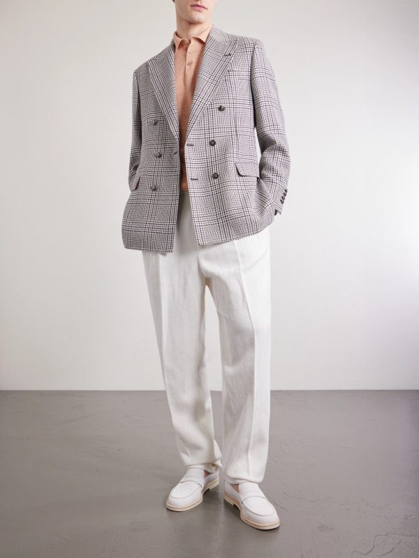 Straight-Leg Cotton and Linen-Blend Trousers - OU Straight-Leg Cotton and Linen-Blend Trousers - OU