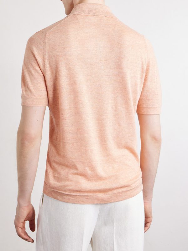 Linen and Cotton-Blend Polo Shirt - BK Linen and Cotton-Blend Polo Shirt - BK