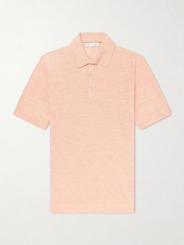Linen and Cotton-Blend Polo Shirt Linen and Cotton-Blend Polo Shirt