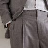 Straight-Leg Pleated Wool Suit Trousers - CU Straight-Leg Pleated Wool Suit Trousers - CU