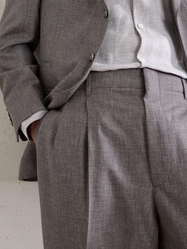 Straight-Leg Pleated Wool Suit Trousers - CU Straight-Leg Pleated Wool Suit Trousers - CU