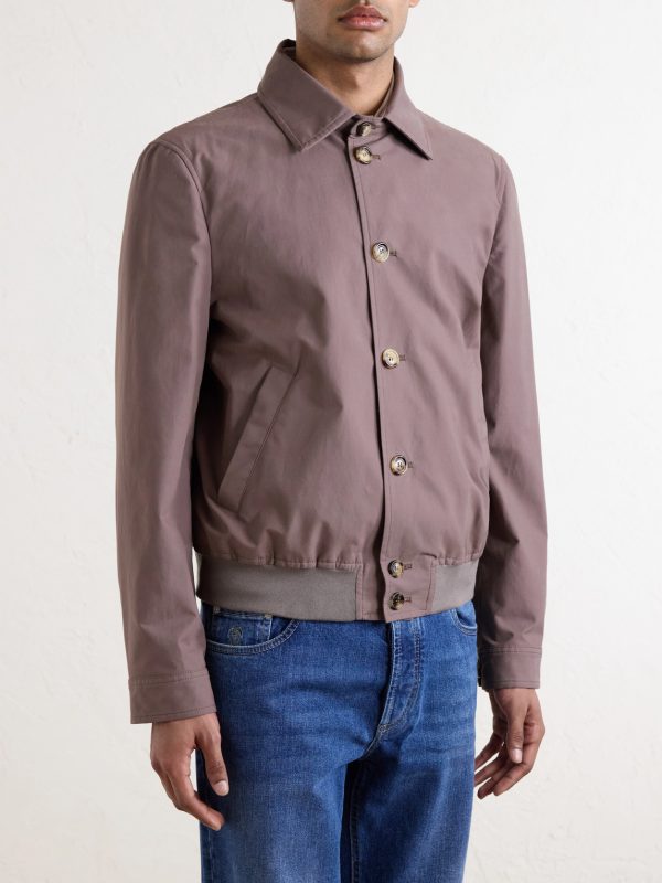 Cotton-Blend Blouson Jacket - FR