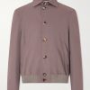 Cotton-Blend Blouson Jacket