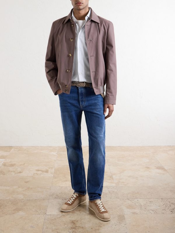 Cotton-Blend Blouson Jacket - OU