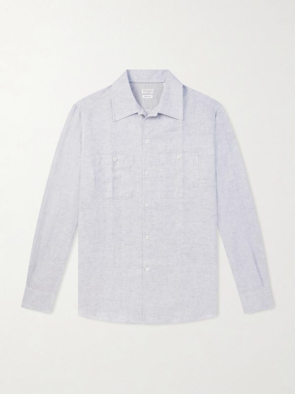 Hemp, Linen and Cotton-Blend Shirt