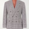Prince of Wales Checked Linen, Silk and Wool-Blend Tweed Blazer Prince of Wales Checked Linen, Silk and Wool-Blend Tweed Blazer