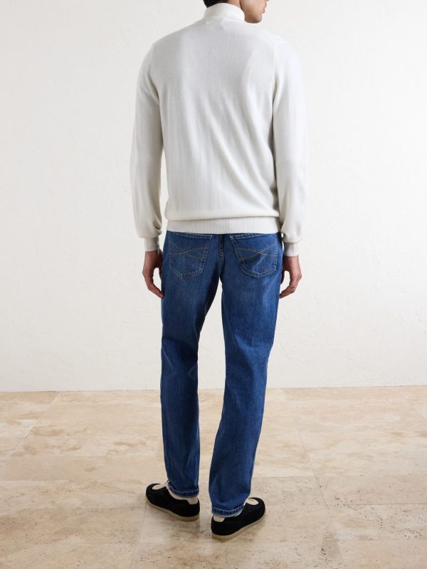 Cashmere Zip-Up Sweater - BK